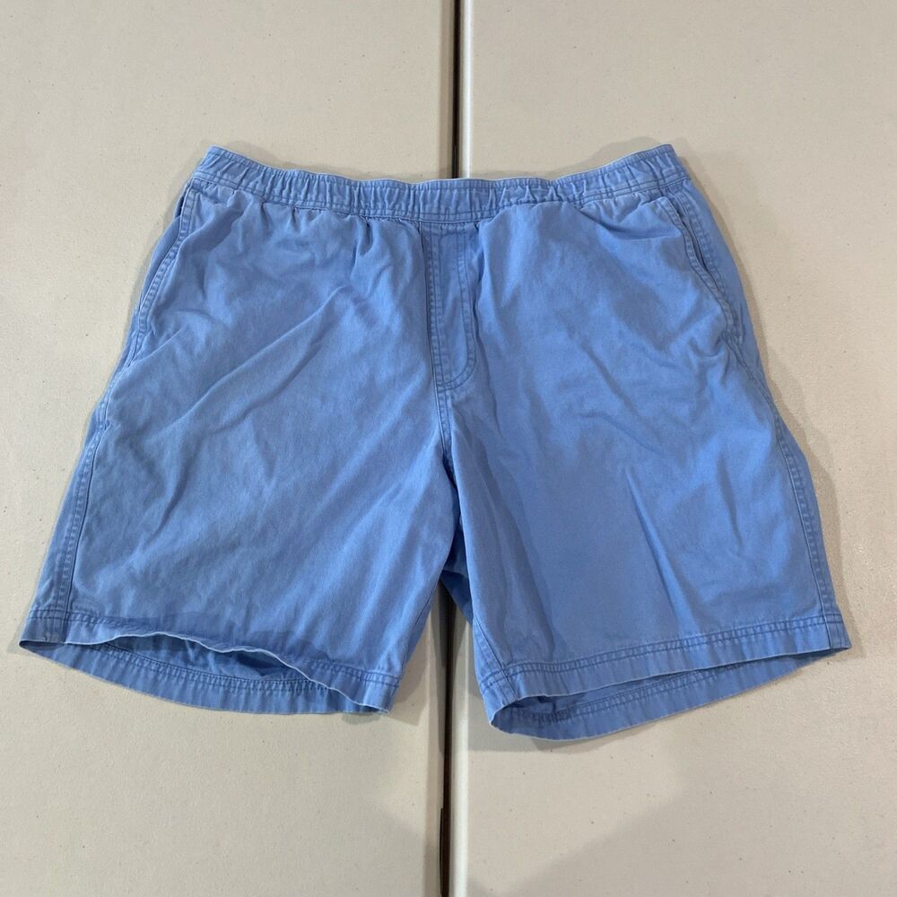 Vintage Reyn Spooner Mens Blue Cotton Chino Shorts Size M 32-34 Drawstring